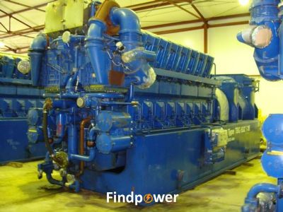 For sale EXW RUSSIA: 10MWe DEUTZ MWM TBG632V16K [x3] Used Dismantled Reconditioned Natural Gas Power Plant 1998y 50Hz 11000V